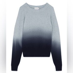 Brodie Cashmere The Ivy Ombre Cashmere Sweater - Blue SMALL